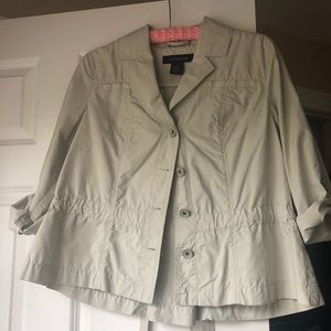 Calvin Klein cotton rolled sleeve jacket
